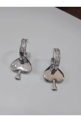 Lal takı Paslanmaz çelik taşlı küpe