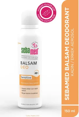 Sebamed Balsam Sprey Deodorant 150 ml Kadın Erkek Hassas Ciltlere Özel 48 Saat Etkili Ter Önleyici Unisex