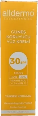 Alldermo SPF30 Yüz Kremi 75 ML