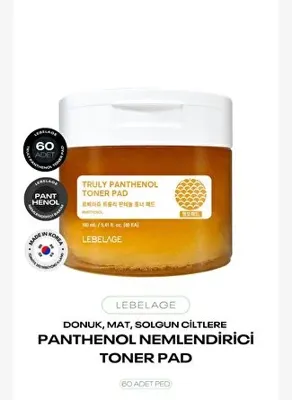 Lebelage Nemlendirici Pantenol Tonikli Ped Truly Panthenol Toner Pad 60 adet