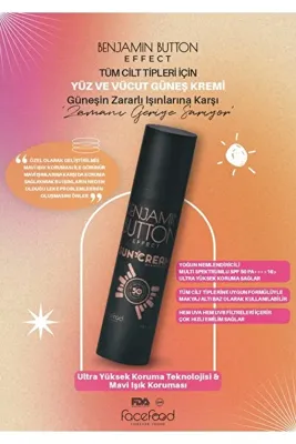 facefood Benjamin Button Effect Sun Cream - Güneş Kremi Spf 50+ 100ml