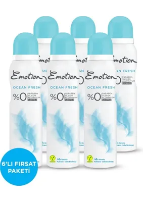 Emotion Ocean Fresh Kadın Deodorant 150 Ml X 6