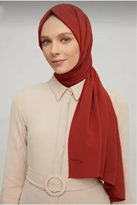 ARMİNE Trend Medine Ipeği Şal Kızıltoprak