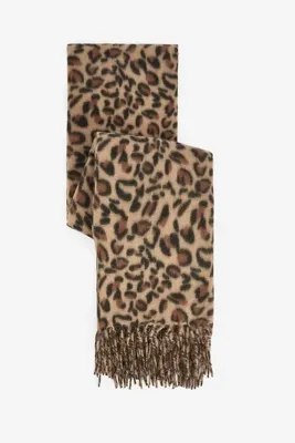 Penti Leopar Desenli Yumuşak Dokulu Atkı