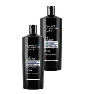 Avon Advance Techniques Kepek Önleyici 2'si 1 Arada Şampuan ve Saç Kremi 700 ml Üçlü Set