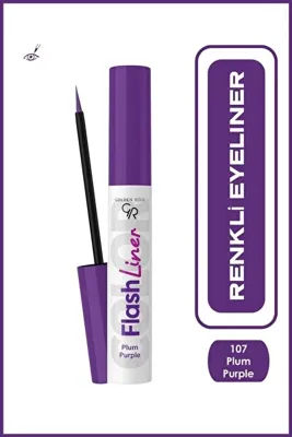 Golden Rose Flash Liner Colored Eyeliner - 107 Plum Purple - Renkli Eyeliner