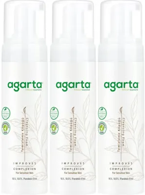 Agarta Doğal Yüz Temizleme Köpüğü 225ML (3 Lü Set)
