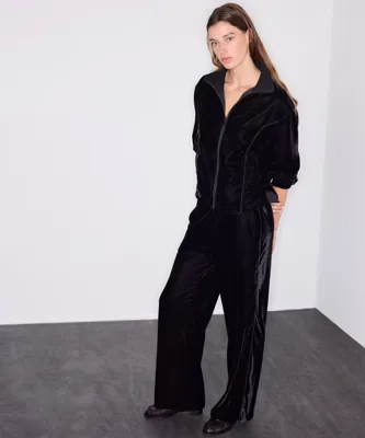 İpekyol Kadife wide leg pantolon