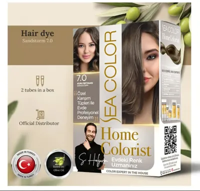 Lexroo Home Colorist Set Saç Boyası 7.0 Kum Fırtınası Sandstorm