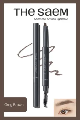 THE SAEM Doğal Görünüm Sunan Açılı Kaş Kalemi - Saemmul Artlook Eyebrow - Gray Brown