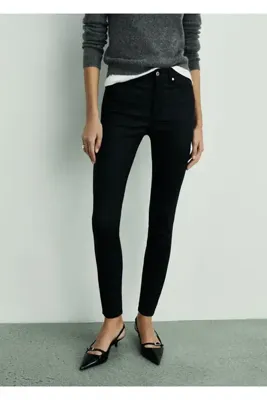 MANGO Woman Mumlu orta belli skinny jean pantolon