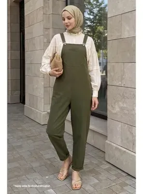 InStyle Lindy Askılı Salopet - Haki