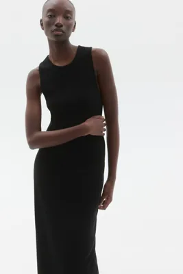 H&M Lastik Örgülü Maksi Elbise