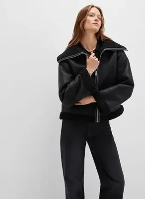 Mavi Siyah Kadın Oversize Ceket M1110718-900