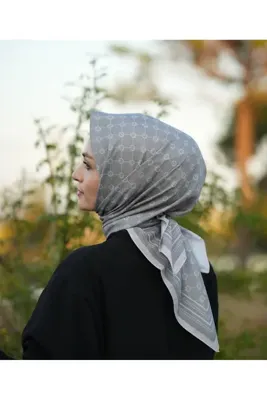 MONOOR MONOGRAM PAMUKLU SOFT EŞARP
