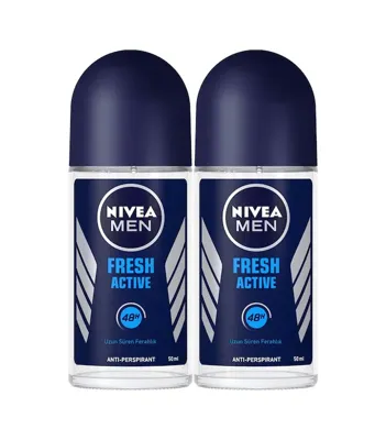 Nivea Men Fresh Active Erkek Deodorant Roll-on 50 ml 2'li