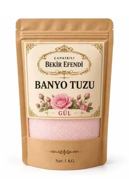 TABULAROSA Gül Aromalı Banyo Tuzu 1 Kg Kristal Spa Küvet Tuzu Doğal Banyo Tuzu