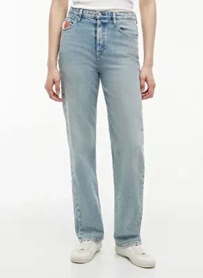 Tommy Jeans Mavi Kadın Slim Straight Denim Pantolon DW0DW230351AB