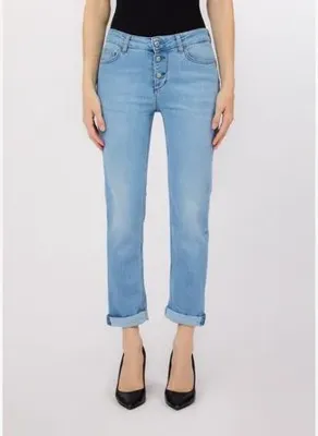 Liu Jo Düğmeli Yüksek Bel Slim Fit Jean