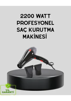 Ronanna Profesyonel 2200W Fön Makinesi – AC Motorlu, Hızlı Kurutma, Hafif Tasarım