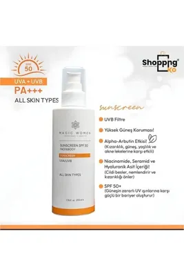 MAGİC WOMEN GÜNEŞ KREMİ SPF 50 | Yüz ve Vücut İçin 200ml
