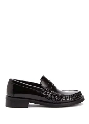 Poeve Leona Siyah Kadın Deri Loafer