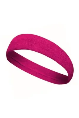 By Leon 1982 Sporcu Havlu Kafa Bandı, Alın Ter Bandı Headband Fuşya