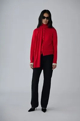 Suud Collection Kırmızı Arya Triko Atkı