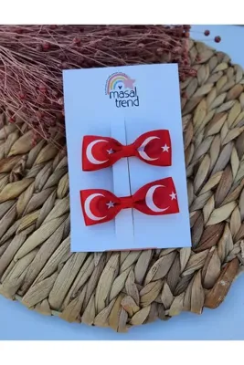 Genel Markalar Lukastorre Ay Yıldızlı, Türk Bayraklı 2 Li Klips Toka 29 Ekim-18 Mart-23 Nisan