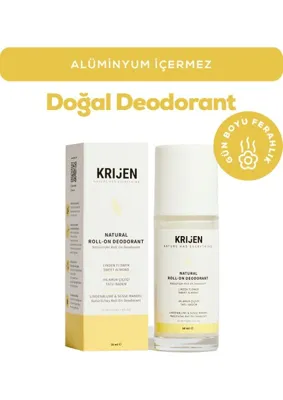 Krijen Doğal Deodorant - Ihlamur Çiçeği & Tatlı Badem Roll-On Deodorant 50 ml Bitkisel