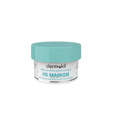 Dermokil Akne ve Siyah Nokta Karşıtı Kil Maskesi 50ml Canlandırıcı Özellikli Toz Maske