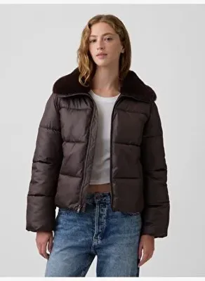 Gap Relaxed Quilted Puffer Şişme Ceket