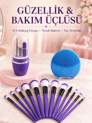 Epilons 12 PARÇA PROFESYONEL MAKYAJ FIRÇA SETİ