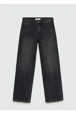 Mango Siyah Denim Kadın Jeans 77025653