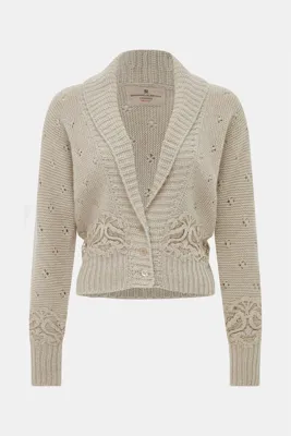 Ermanno Scervino BEJ DANTELLİ HIRKA