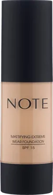 note cosmetique Note Mattifying Extreme Wear 02 Natural Beige Mat Bitişli SPF15  Kapatıcı Fondöten
