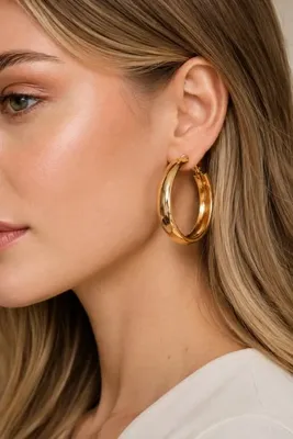 Dora Accessories Kadın Büyük Halka Küpe