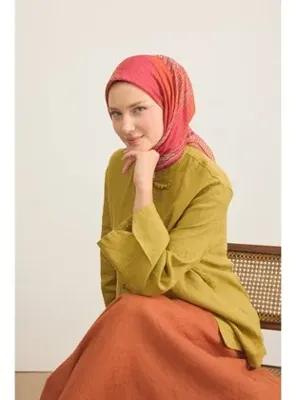 Silk Home Soft Eşarp Eskiz Bordo