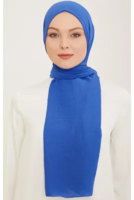 ARMİNE Trend Naturel Soft Şal 85 Saks Mavi Düz Renk