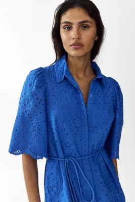 H&M Broderie-anglaise cotton shirt dress