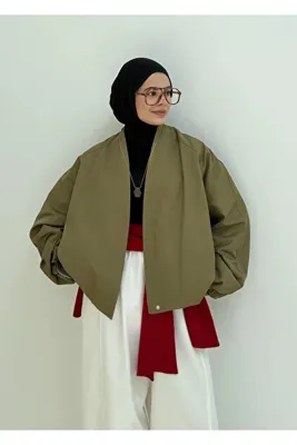 MODA AKSA 7774 SELECTION KRUVAZE BOMBER CEKET YEŞİL