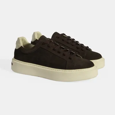 Desa Kadın Kahve Bağcıklı Süet Sneaker