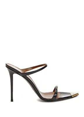 Giuseppe Zanotti Siyah Kadın Deri Terlik