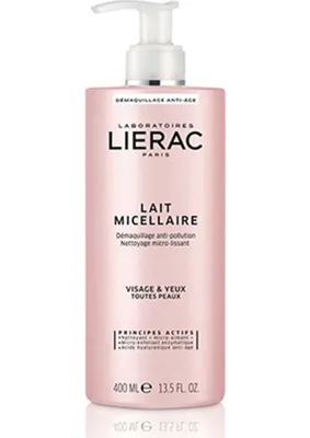 Lierac Double Cleanser Micellar Milk Tüm Cilt Tipleri Için Çift Etkili Miseler Süt Temizleyici 400 M