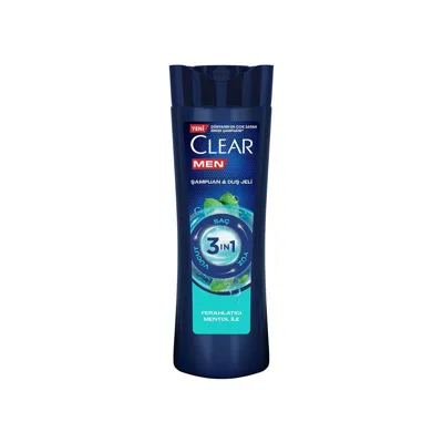 Clear Ferahlatıcı Mentollü Duş Jeli ve Şampuan 350 ml