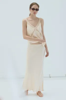 H&M Viskoz Karışımlı Slip Etek