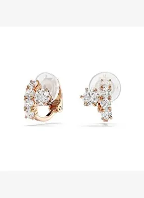 Swarovski 5763822 Swarovski Küpe Matrıx:Ce Crash Whıte/Ros
