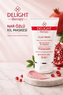 Huncalife Delight Therapy Nar Özlü Kil Maskesi 50 ml