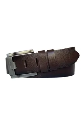 GoDeri %100 Hakiki Kaliteli Deri 4.5 Cm Geniş Dilli Kahverengi Kot, Spor Kemer=genis-yeni-karartma