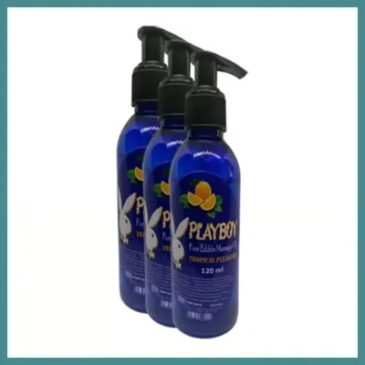 Trendexa Süper Pure Edible Massage Oil 120ML Portakal Aromalı Masaj Yağı x 3 Adet MAC